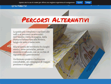 Tablet Screenshot of percorsialternativi.it